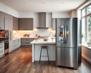 Welke koelkast is geschikt voor een open keuken?