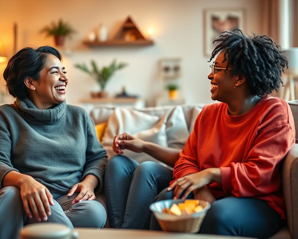 Samen lachen als vorm van ontspanning