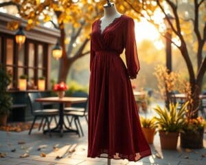 Hoe combineer je een midi-jurk in de herfst?