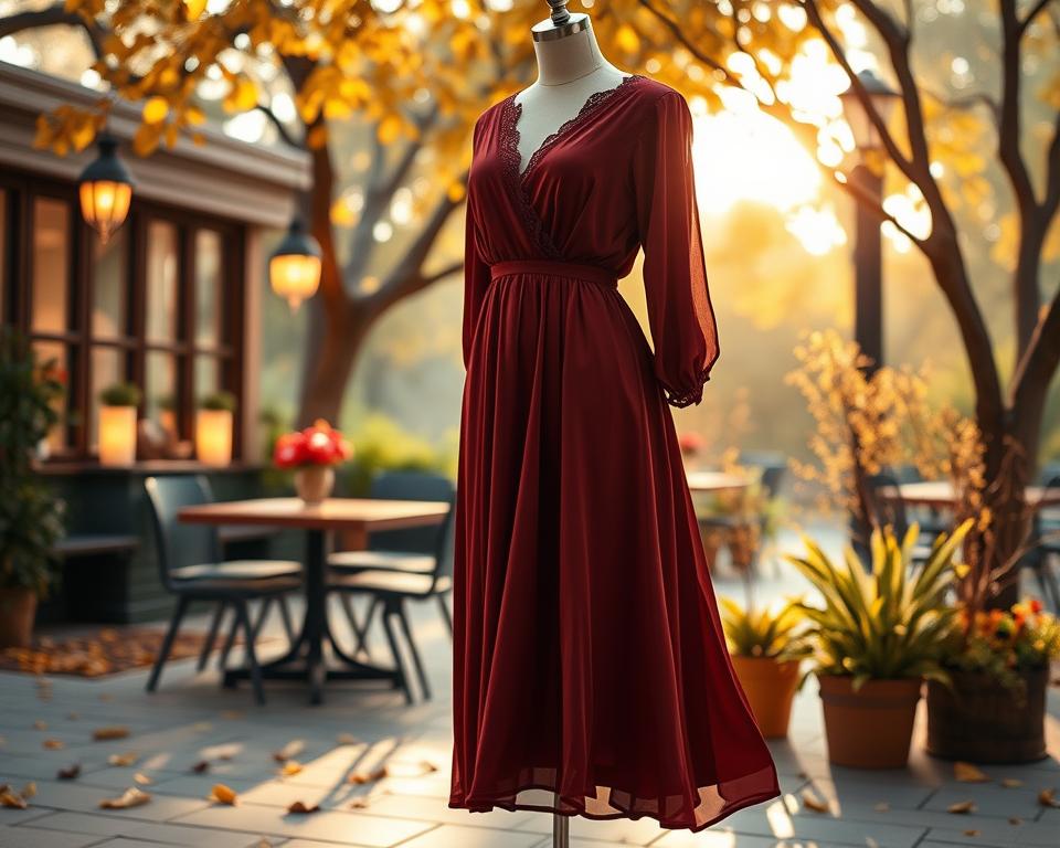 Hoe combineer je een midi-jurk in de herfst?