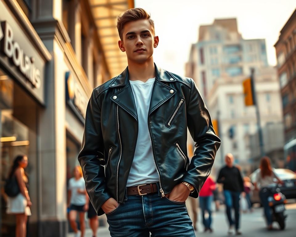 Hoe draag je een leren jas tijdloos?