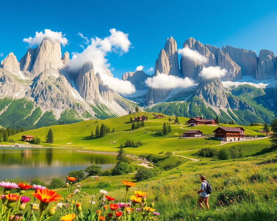 Hoe indrukwekkend zijn de Dolomieten in de zomer?
