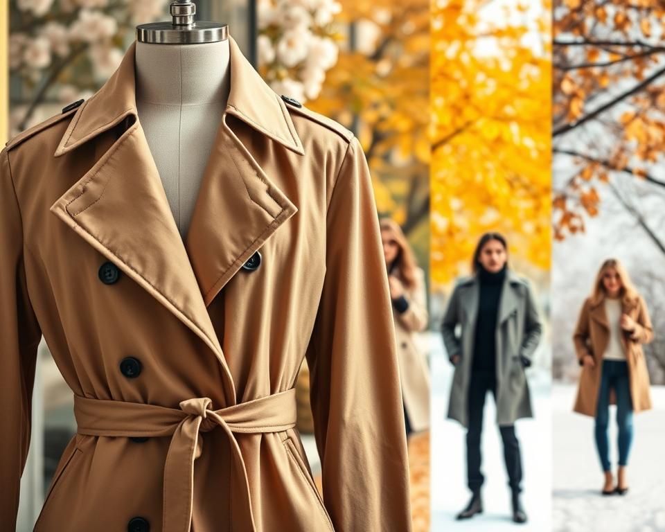 Is een trenchcoat geschikt voor elk seizoen?