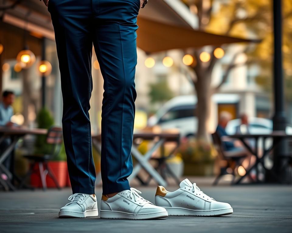 Welke sneakers passen bij een pantalon?