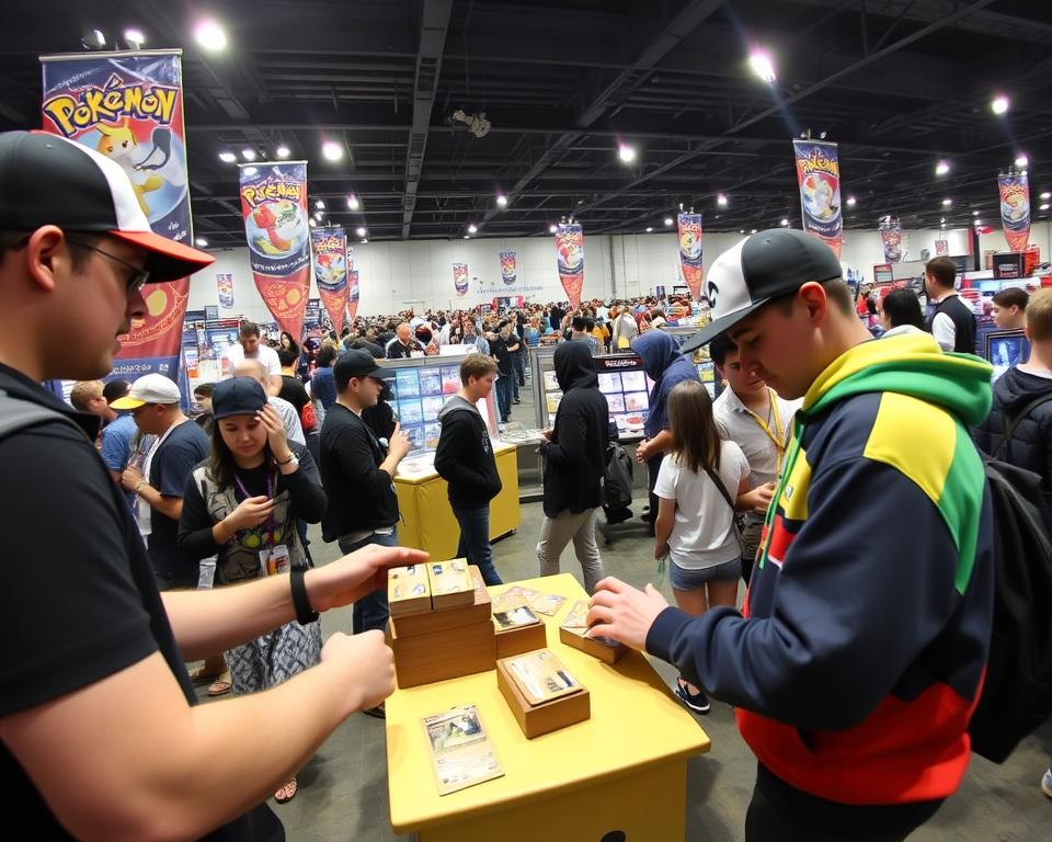 Waar ruil je Pokémon kaarten op een evenement?